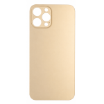 Back Glass Compatible for iPhone 12 Pro Max (Large Camera Hole) (Aftermarket) - Golden